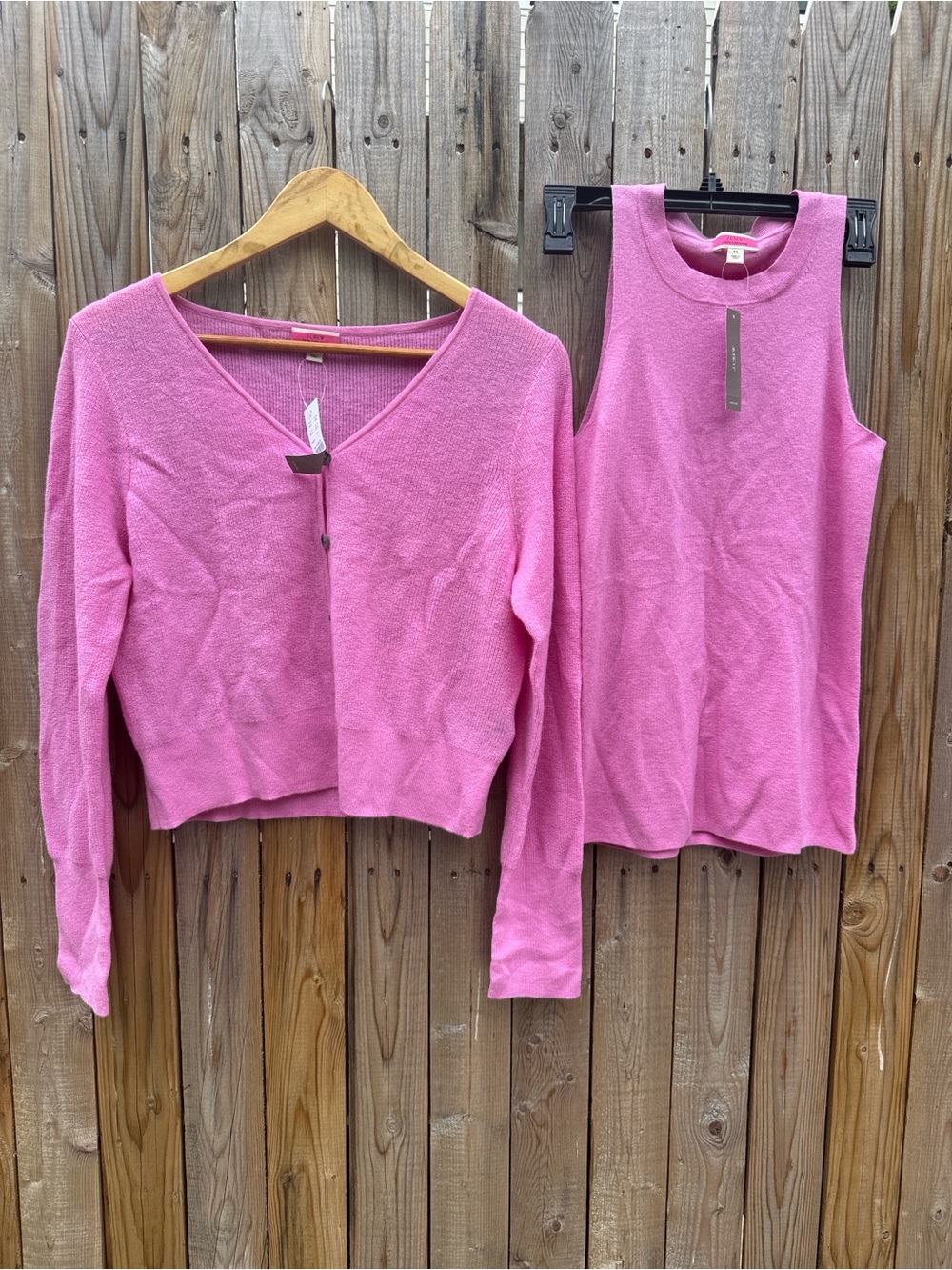 J. Crew Cashmere feather weight Tank & Cardigan Set NWT